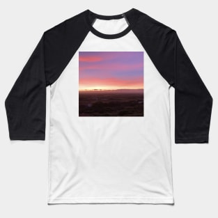 A pink sunset Baseball T-Shirt